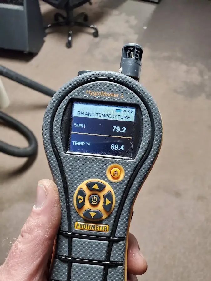 Moisture meter humidity assessment for Fire & Smoke Damage Restoration in Martic